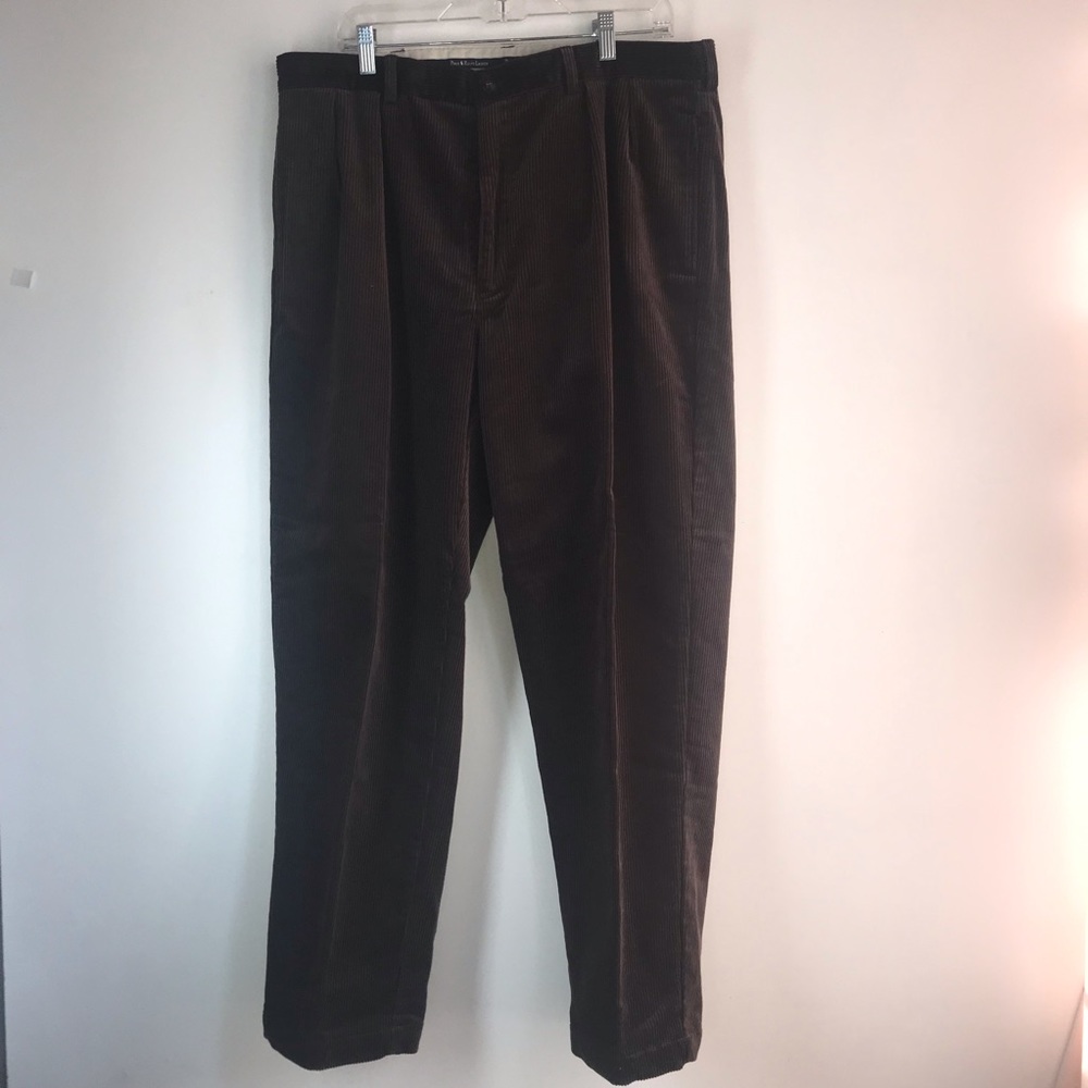 Ralph Lauren corduroy trousers pants color brown size: 38/30